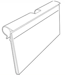 8743 Flip Strip Label Holder For T-Scan Hook or Wire Shelving for 1.25” x 3”