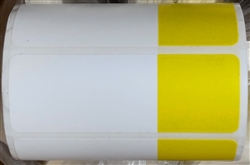 2459300-42 Yellow Price Box Direct Thermal Labels for desktop printers, such as Zebra and Honeywell brand printers.