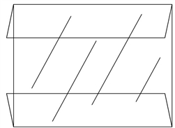 Two Fold Clear Plastic Sign Holder Protector 5.5" x 4.25"