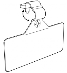 Adhesive Label Holder for Wire Fixtures Fits labels up to 1.25" x 3". Fits most 24up labels.