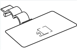 43201 Adhesive Label Holder for Wire Fixtures- For Labels up to 1.25" x 2.25"  Fits most 32up & 36up Labels