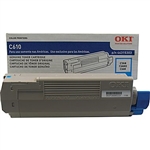 OKI Data C610 Cyan Toner Cartridge 6k Yield