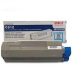 OKI Data C612 Cyan Toner Cartridge 6k Yield
