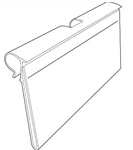 8743 Flip Strip Label Holder For T-Scan Hook or Wire Shelving for 1.25” x 2”
