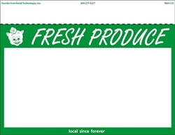 1up w/margin Piggly Wiggly "Fresh Produce" Department signs on uncoated cardstock