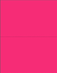 R002011-M 2up Blank Fluorescent Magenta on Uncoated Card Stock (formerly #97520-M)
