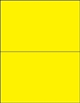 R002011-Y 2up Blank Fluorescent Yellow on Uncoated Card Stock (formerly #97520-Y)