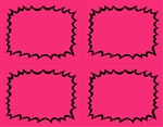 R004010-M 4up Fluorescent Burst Magenta 5.5" x 4.25" (formerly #95745m)
