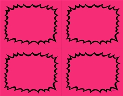 R004010-M 4up Fluorescent Burst Magenta 5.5" x 4.25" (formerly #95745m)
