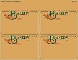 R004080 4up w/Margin Bakery Department Sign on Uncoated Card Stock