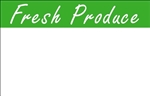 4 Up "Fresh Produce" Department Signs