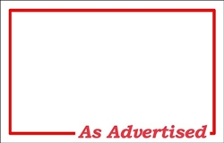 Red Border Sale Signs - 4 Up Sheets 3.5 x 5.5 Cards
