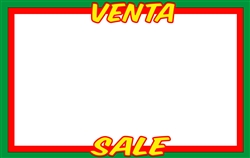 400 Printable Grand Opening 3.5" x 5.5" Blank Business Retail Sale Sign Cards 