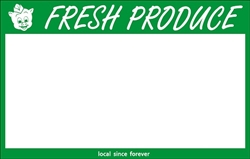 4up w/margin Piggly Wiggly "Fresh Produce" Department signs on uncoated cardstock