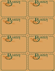 R008080 8up Bakery Department Sign on Uncoated Card Stock