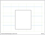 R015142 15up Eco Plus Blank White Shelf Talker with back score composite adhesive shelf talkers (1.875" x 2.25")