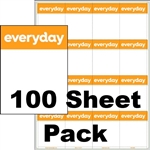 100pk 16up everyday Composite Adhesive Shelf Talker