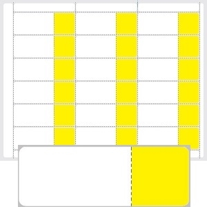 100Pk Shipping Labels Sticker Sheets Adhesive Full Sheet White Paper Blank Lot 
