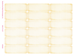 18 labels on a sheet with beige vignette.  Ideal for your wine, beverage, or natural foods department or store