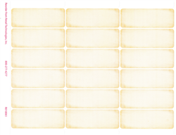 18 labels on a sheet with beige vignette.  Ideal for your wine, beverage, or natural foods department or store
