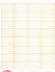 32 labels on a sheet with beige vignette.  Ideal for your wine, beverage, or natural foods department or store