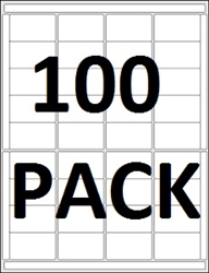 R036001-BLANK-100pk 36up Composite White Adhesive Label (1 7/8" x 1 1/8")(formerly 2455483-26)