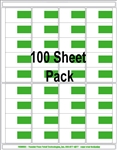 R036001-PMS 361 36up Composite Green, and White Adhesive Label (1 7/8" x 1 1/8")